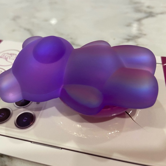 NWT! 💜 Teddy bear phone grip disc (Pop-socket) cell accessory 🔥 HOST PICK ITEM - Picture 8 of 8